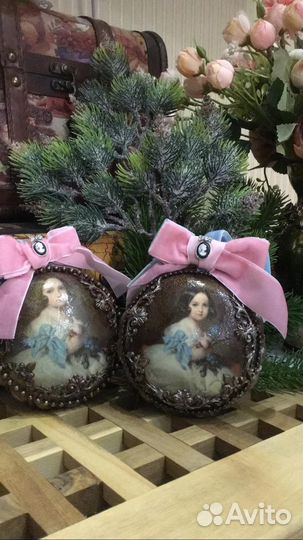 Елочные игрушки ручной работы