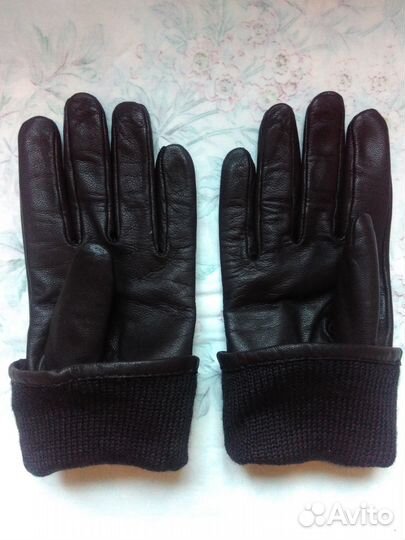 Женские кожаные перчатки (новые)