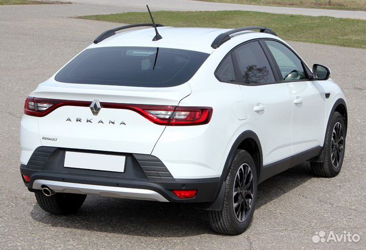 Рейлинги продольные на крышу Renault arkana черный