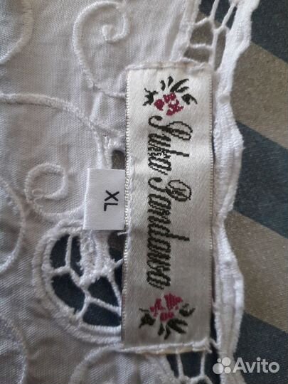 Блуза белая женская ришелье