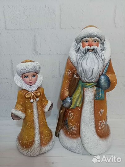 Дед Мороз и Снегурочка. Авторская роспись