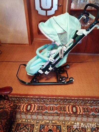 Детские санки коляска ника