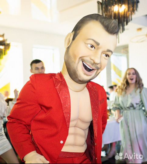 Ростовая кукла, шоу звезд, праздник, ведущий