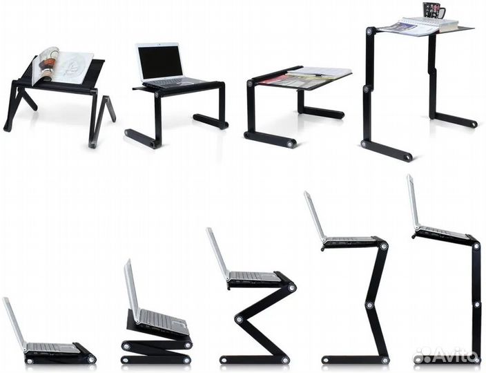 Столик складной с охлаждением ноутбука планшета