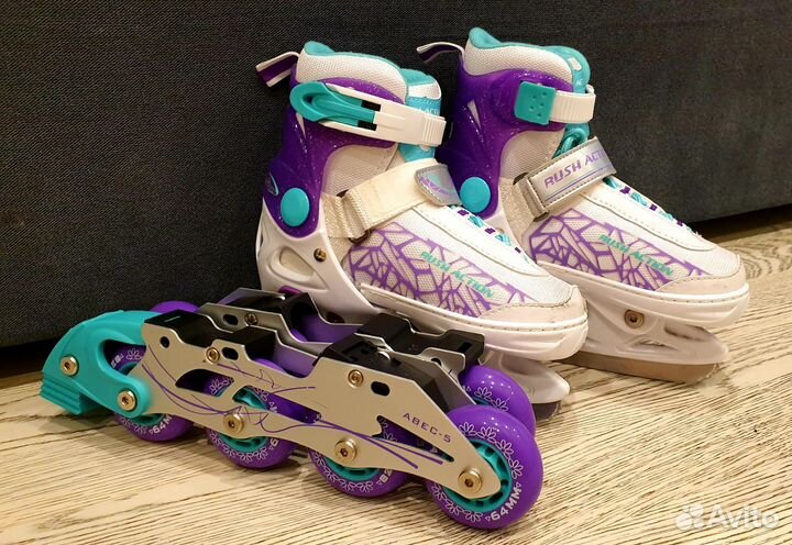 Коньки детские раздвижные 29 32