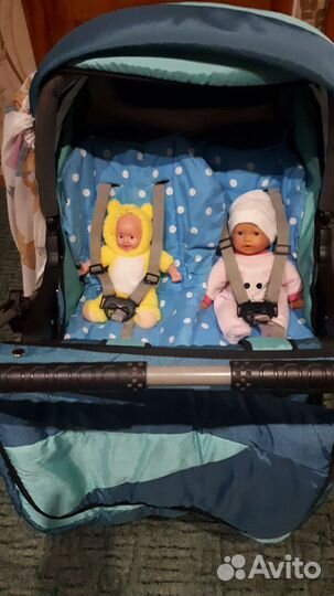 Коляска для двойни или близнецов зима лето