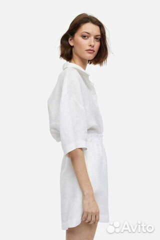 H&M свободные шорты бермуды, L