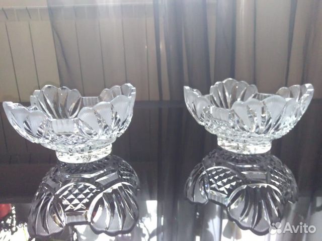 Салатники хрустальные СССР (2 шт)