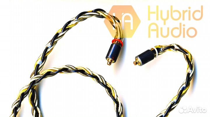 Кабель для наушников 12x, mmcx+4.4mm Hybrid Audio