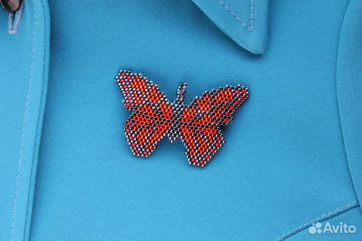 Новая Брошь из японского бисера