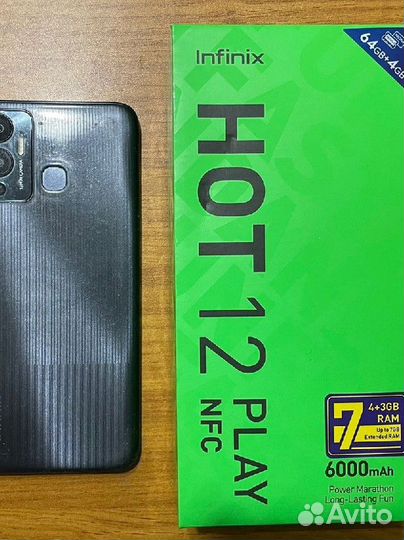 Infinix Hot 12 Play, 4/64 ГБ