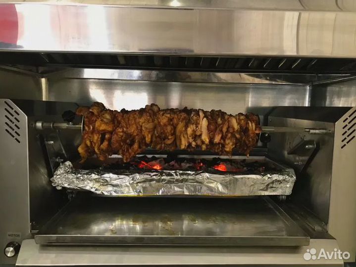 Вертел горизонтальный. Мангал. Гриль для мяса. Авт