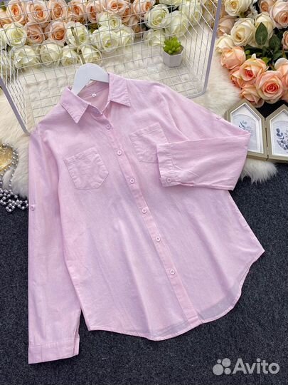 Женская рубашка в 3-х цветах размер: 46,48,50,52