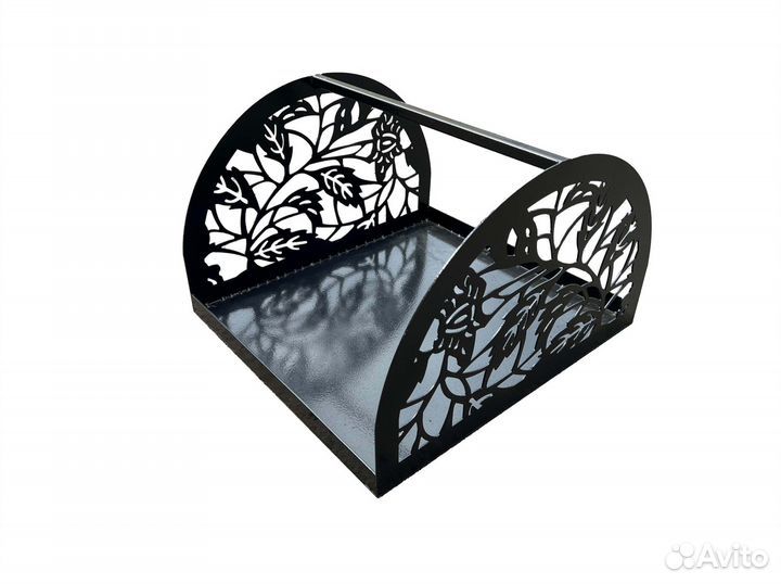 Дровница с рисунком - сказочный лес