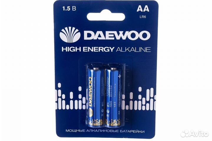 Батарейка Daewoo High Energy Alkaline LR-06 BL-2