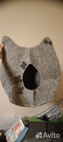 Домик для кошки, шампунь, лопатки