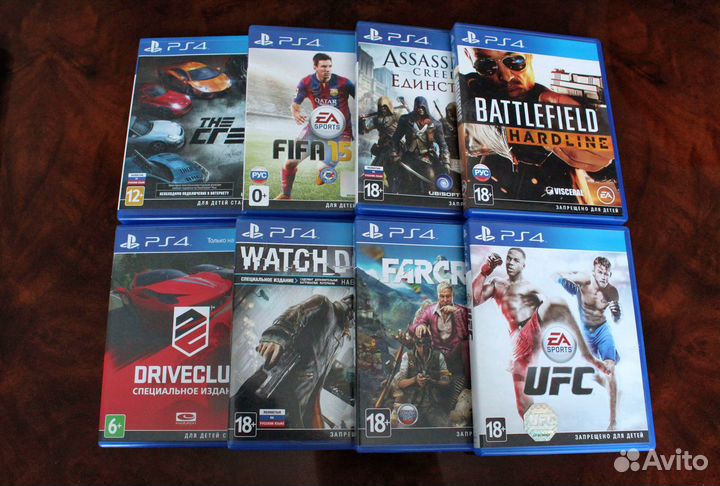 Playstation 4 (500гб) + 8 игр +камера + подзарядка