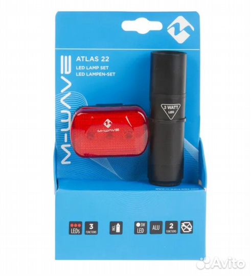 Фара + фонарь задний для велосипеда M-wave