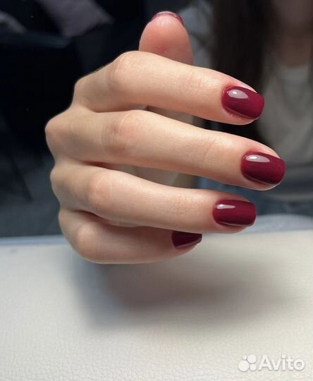 Маникюр гель лак. Укрепление гелем