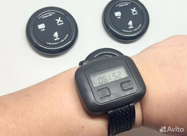 Кнопка вызова официанта и часы пейджер комплект