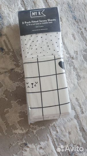 Новые простыни на резинке Mothercare