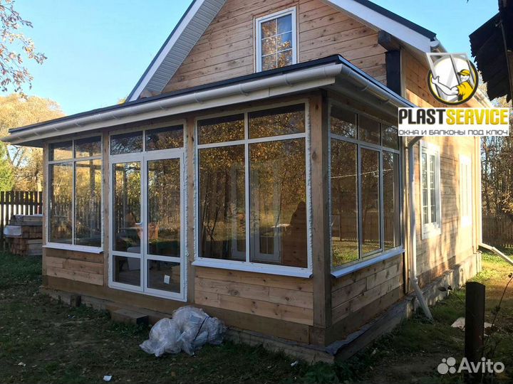 Пластиковые окна, остекление террас