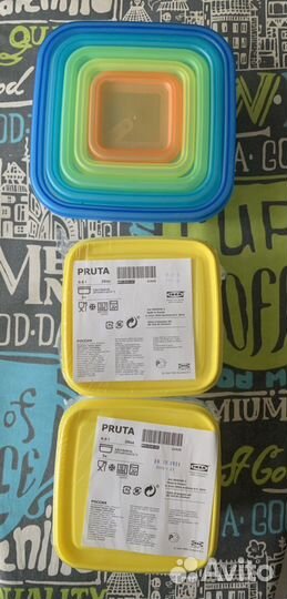 Бокс контейнер для пищевых продуктов Икеа Pruta