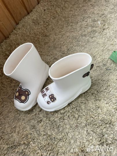 Резиновые сапожки для девочки 28 размер