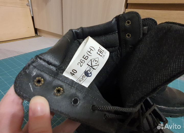 Черные берцы кожаные