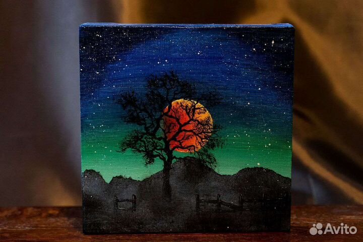 Картина Ночь в горах