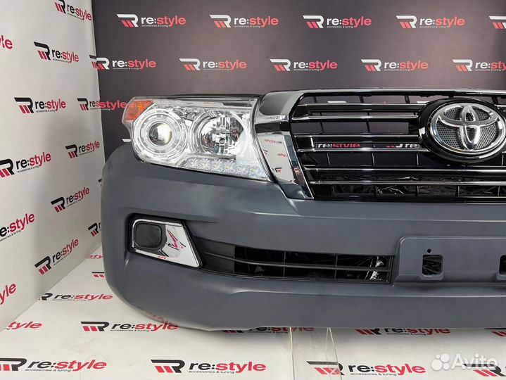 Бампер + Фары Toyota Land Cruiser 200 U1953