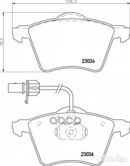 Колодки тормозные MDB1954 Mintex