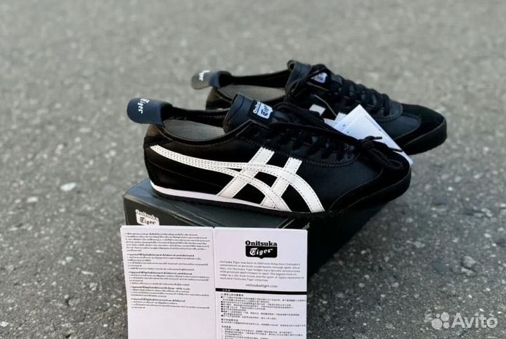 Кроссовки asics onitsuka tiger mexico 66 черные