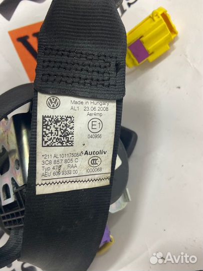 Ремень безопасности задний левый Vw Passat CC 3.6