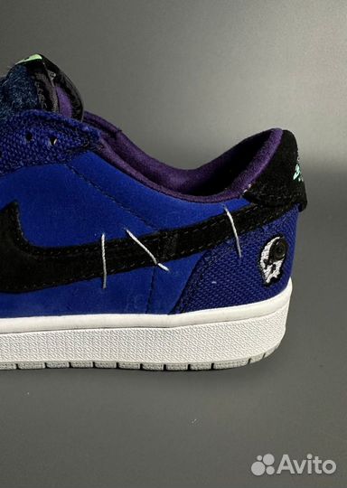 Кроссовки AIR jordan 1 LOW x Zion Williamson Ice Л