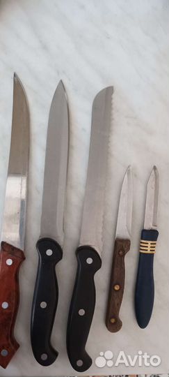 Посуда ссср,блюдо д.32см,ножи,банки жесть