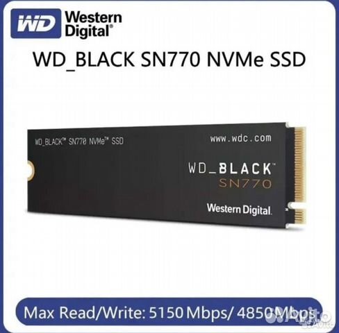 Wd black sn 770 1 tb NEW купить в Москве | Электроника | Авито