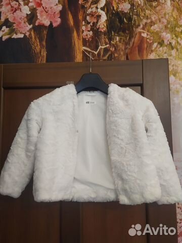 Накидка белая детская H&M.размер 122/128, 6-8 лет