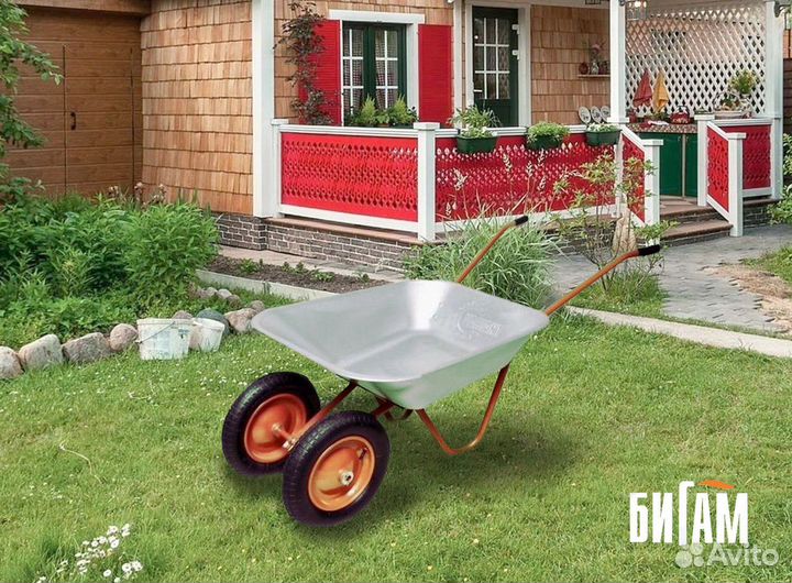 Садовая двухколесная тачка Variant 12410 диаметр: