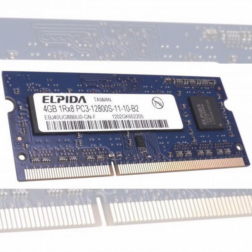 [EBJ40UG8BBU0-GN-F] Оперативная Память Elpida 4gb Ebj40ug8bbu0-Gn-F