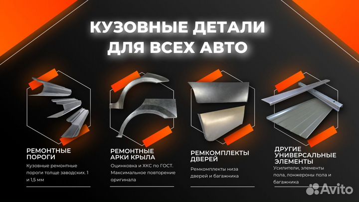 Пороги ремонтные Nissan Wingroad Y11