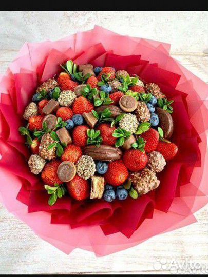 Съедобные букеты для женщин