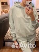 Женская Толстовка с Капюшоном Однотонная