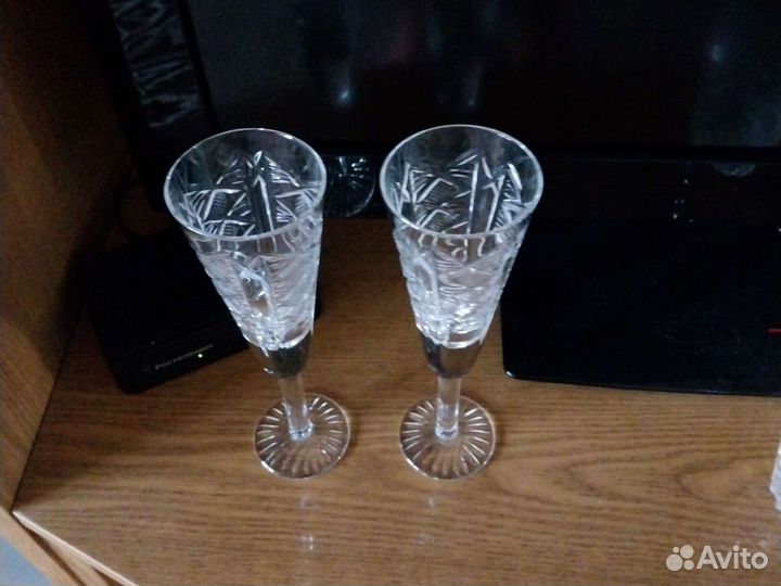 Хрустальные рюмки на ножке СССР