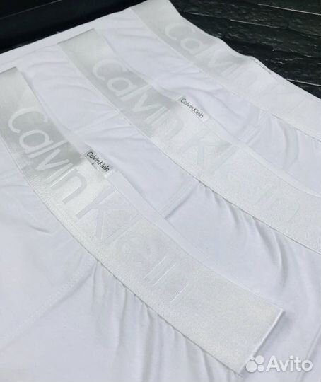 Трусы мужские боксеры белые calvin klein арт.640