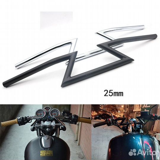 Руль Z-образный молния 25 мм Harley-Davidson