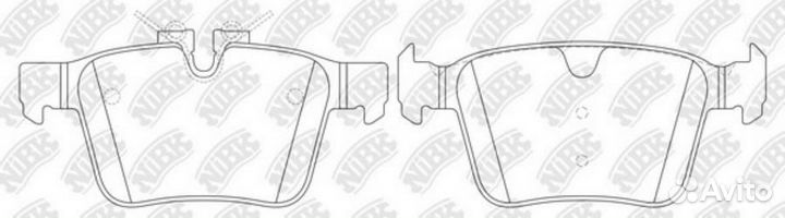 Nibk PN0650 Колодки торм.зад