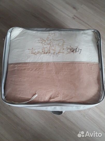 Мягкие бортики в кроватку, балдахин + кронштейн