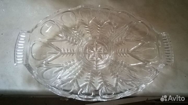 Менажница хрусталь СССР