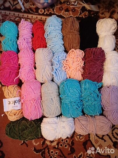 Плюшевая пряжадля вязания